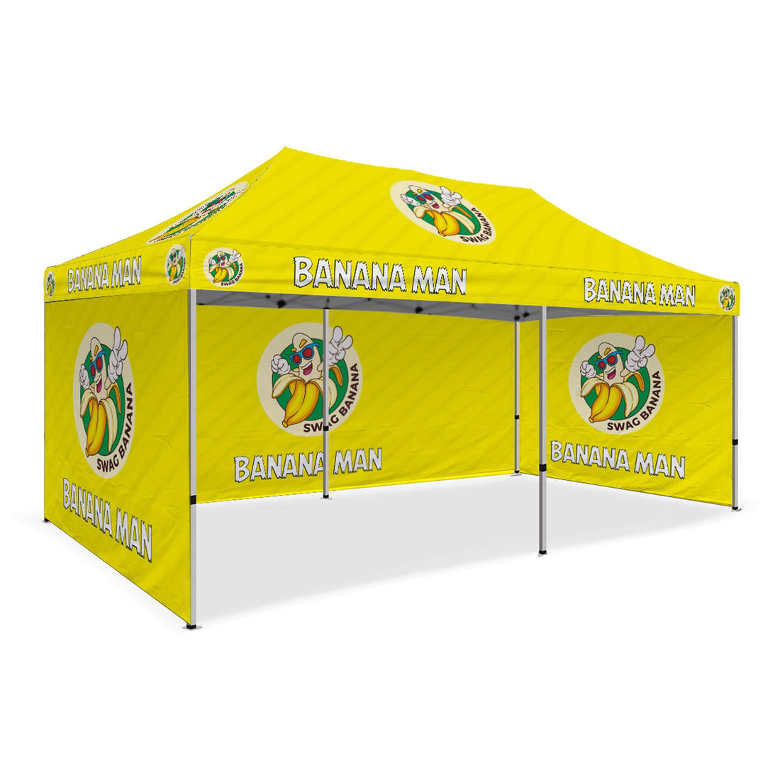 Party Canopy Tent | Yellow Canopy Tent | VEGAN STREET PARTY
