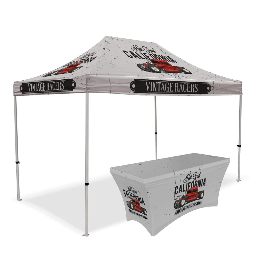 Custom Canopy Tent | Streel Frame Tent | VEGAN STREET PARTY
