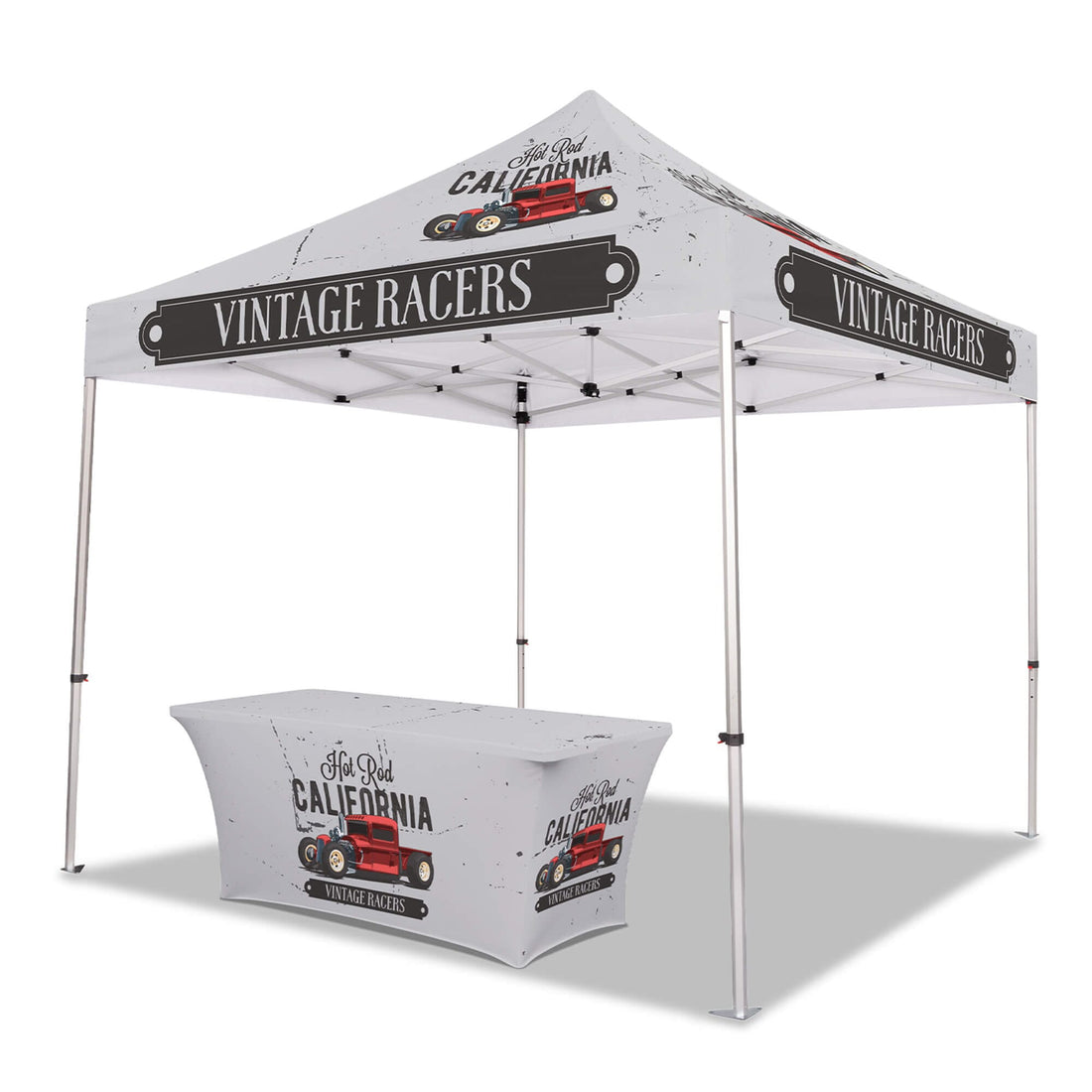 Custom Canopy Tent | Streel Frame Tent | VEGAN STREET PARTY