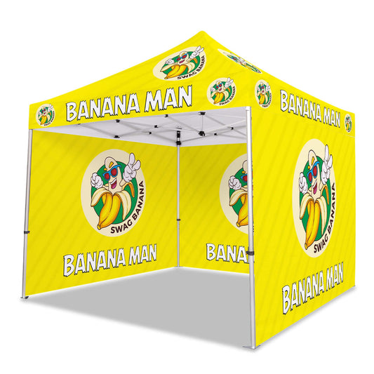 Party Canopy Tent | Yellow Canopy Tent | VEGAN STREET PARTY