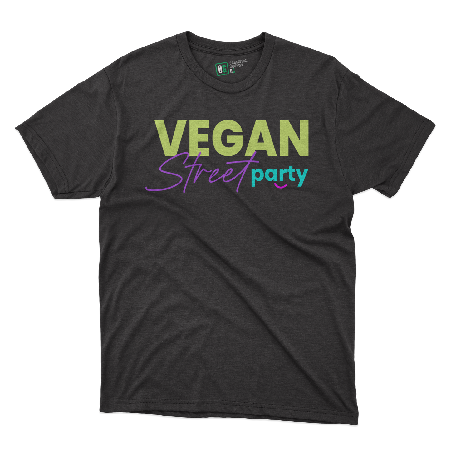 Men's Black T Shirts | VSP Logo Tee | VEGAN STREET PARTY