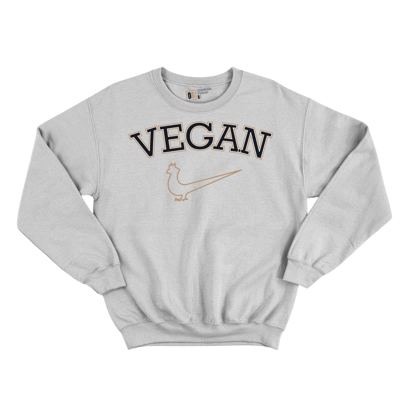 Custom Graphic Sweatshirts | Grey Sweatshirts | VEGAN STREET PARTY
